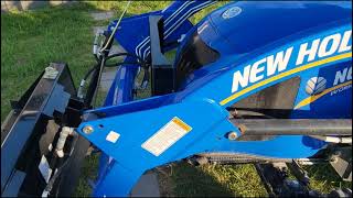 Adams Foam Sprayer And Home Made Brush Guard for New Holland Workmaster 40 Compact Tractor [upl. by Paske60]