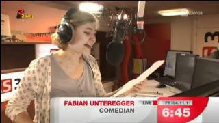 «Zum Glück ist Freitag» vom 04112011 11  Comedy mit Fabian Unteregger  SRF [upl. by Almeria301]