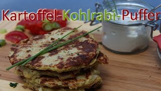 KartoffelKohlrabiPuffer zum Selbermachen [upl. by Henning789]