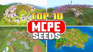 Top 10 BEST Village Seeds For Minecraft Bedrock 121 [upl. by Asiral]