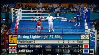 Amir Khan vs Stilianov 2004 Olympics [upl. by Binny]