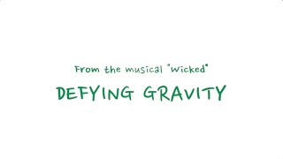 Original Key Instrumental Defying Gravity From the musical quotWickedquot Piano Instrumental [upl. by Warwick]