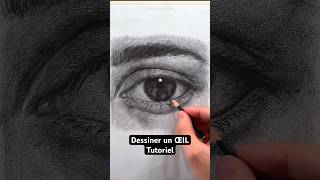 Comment DESSINER un ŒIL au graphite dessin dessiner [upl. by Ellynn]