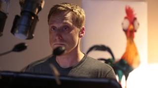 Disney’s Moana  Alan Tudyk Hei hei Recording Session  In Cinemas December 2016 [upl. by Damarra793]