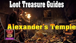 Assassins Creed Origins  Alexanders Temple  Loot Treasure Locations [upl. by Maryly]