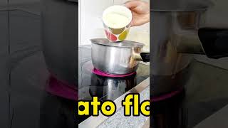 How to make potato flakes Fufu 😋 shorts [upl. by Ardnuahc]