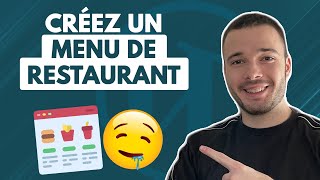 Créez un magnifique MENU DE RESTAURANT sur WordPress  Facilement et Gratuitement [upl. by Folberth]