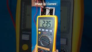 Check AC Current 🔌 Ac 220v Check From Digital Multimeter electronics multimeter shorts [upl. by Novj814]