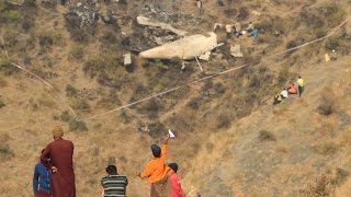 Havelian villagers help in SAR at Pakistan crash site [upl. by Joktan]