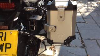 CRF1000L Africa Twin part 2 SW Motech Trax Adventure panniers and topbox [upl. by Arraeis]