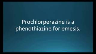 How to pronounce prochlorperazine Compazine Memorizing Pharmacology Flashcard [upl. by Nanci617]