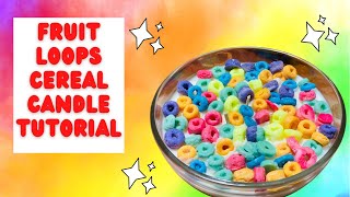 Fruit Loops Cereal Candle  DIY Candle [upl. by Sarazen]