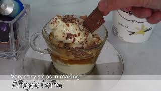 How To Make Affogato Coffee  Nespresso Ispirazione Palermo Kazaar [upl. by Leksehc]