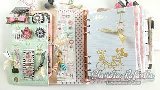 Mi Nueva AGENDA 📚📝💕ORGANIZACIÓN DEMOSTRACIÓN DECORACIÓN SCRAPBOOKING  Claudia Rafaella [upl. by Eleahcim577]