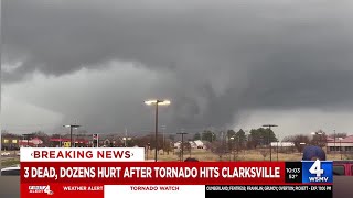 Aftermath of deadly tornado in Montgomery Davidson counties [upl. by Ozan]