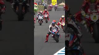 Toprak takes the lead from Locatelli 💥  2024 EstorilWorldSBK 🇵🇹 [upl. by Samot]