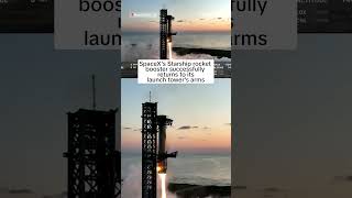 Space X booster returns to its launch towers arms [upl. by Luanne]