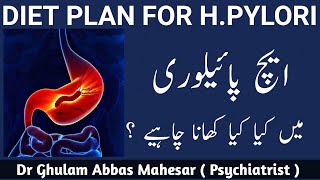 H Pylori Diet Plan in UrduHindi  H Pylori men kiya khana chahiye  Foods To Eat amp Avoid in Hpylori [upl. by Eimot358]