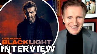 Liam Neeson Talks Retirement and Fighting with Directors  BLACKLIGHT Interview [upl. by Kinom404]