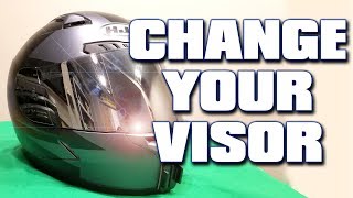 How To Change The Visor On Your Motorcycle Helmet [upl. by Ruosnam953]