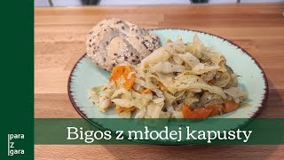 Szybki przepis na domowy bigos z młodej kapusty [upl. by Hepsoj]