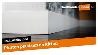 Vloer plinten plaatsen en kitten — Houthandelonline 27 [upl. by Aihseyt]