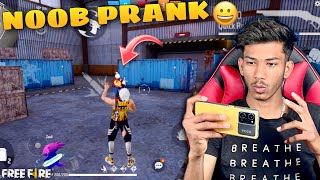 Noob prank in lone wolf mode garena free fire funny gameplay [upl. by Labaw797]