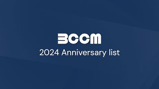 BCCM 2024 Member Anniversaries [upl. by Haidej857]