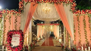 Flowers decorations workBeautiful flowers decorations ideaNew flowers decorations stage kolkata [upl. by Eeramit]