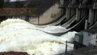 Wivenhoe Dam Flood Release Brisbane River Australia [upl. by Corwin]