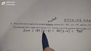 KCSE 2024 PREDICTIONS MATHS PAPER 1 ANGLES AND POLYGONS [upl. by Secor870]