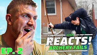 Josh Bowmar Reacts To Archery FAILS Episode 2 Bowmar Bowhunting [upl. by Ellocin823]