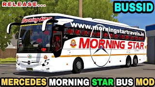 RELEASE MERCEDES MORNING STAR BUS MOD For Bussid  Bussid Mod  Offroad Gamers [upl. by Nerac]