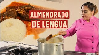 Preparación de Almendrado de Lengua  Recetas Arequipeñas  Comida Peruana [upl. by Anayia]