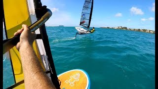 Bermuda Windsurfing  Starboard Windfoiling vs Foiling Moth [upl. by Publia]