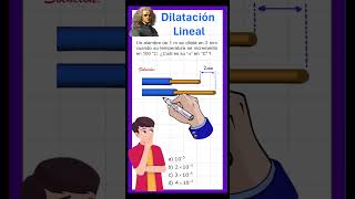 FÍSICA  DILATACIÓN LINEAL maths educacionautomobile [upl. by Neirbo]