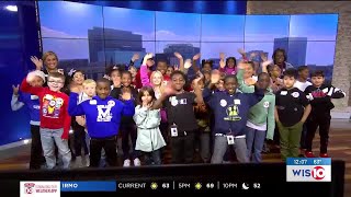 Herbert A Wood Elementary School visits WISTV for class field trip [upl. by Assiran]