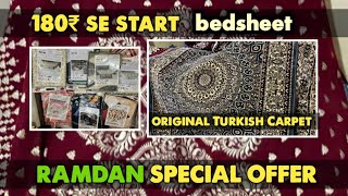 180₹ se start branded bedsheet  original Turkish Carpet jogeshwari zubairuddinvlogs [upl. by Reklaw]