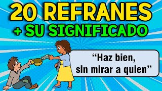 20 REFRANES y SU SIGNIFICADO [upl. by Hnid]