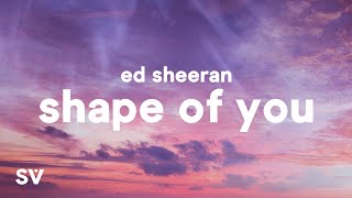 Ed Sheeran  Shape Of You Lyrics [upl. by Viridis638]