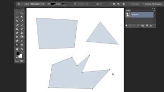 Photoshop CC  CS6 Paths and the Pen Tool  Straight Paths [upl. by Guild699]