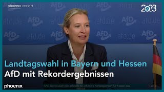 Pressekonferenz der AfD zu den Landtagswahlen in Bayern und Hessen am 091023 [upl. by Klute]