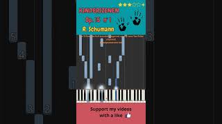 SCHUMANN  Kinderszenen Op 15 n° 1  fingered PIANO TUTORIAL [upl. by Olds]