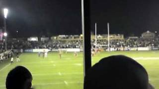 Castleford Tigers  Cas fans sing after try V Warrington Wolves 2 [upl. by Atse259]