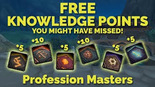 Profession Masters  Free knowledge points all locations  Dragonflight Professions [upl. by Aek]