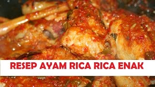 Cara Membuat Ayam RicaRica Super Mudah amp Enak Banget [upl. by Acirat]