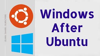 Install windows alongside Ubuntu  Windows After Ubuntu  TAMIL [upl. by Zena]