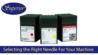 Selecting the right needle for your IndustrialCommercial Sewing Machine [upl. by Attelrac]