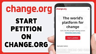 How To Start A Petition On Changeorg 2024  Changeorg Petition Creation Tutorial [upl. by Maltzman]