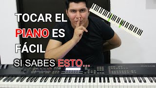 Como TOCAR el Piano Fácil Y Rápidamente EN 15MIN [upl. by Burrow]